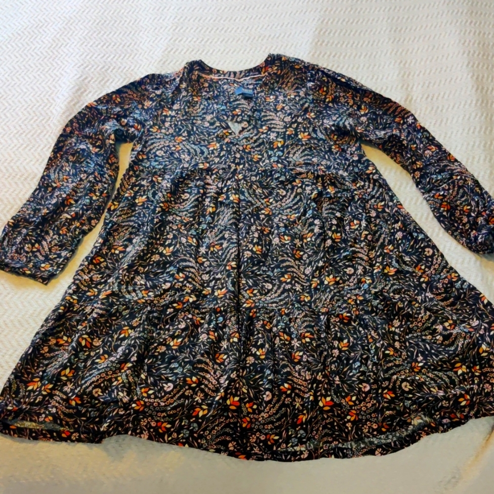 Anthropologie Maeve Fall Leaves Tunic Dress Size Small